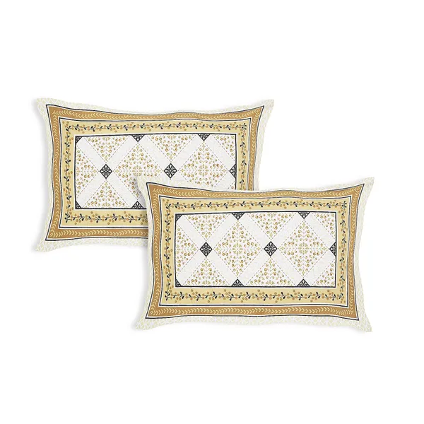 Yellow_Cotton_Regal_Harmony_Double_Bedsheet_With_Pillow_Cover_90_X_108_Cmcm